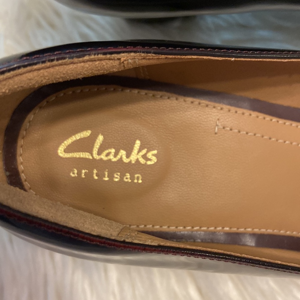 CLARKS LEATHER Artisan Heels size 10 excellent condition never been worn - Picture 4 of 16
